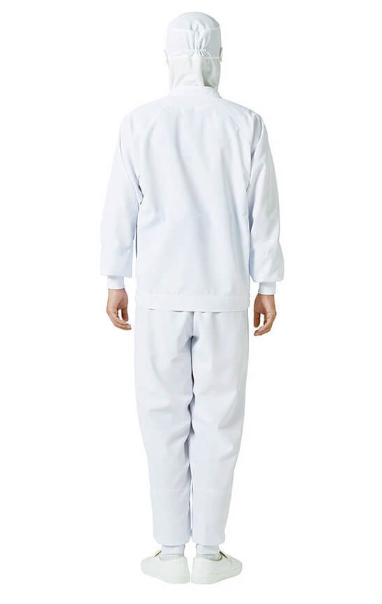 衛生ジャンパー着用写真：ホワイト