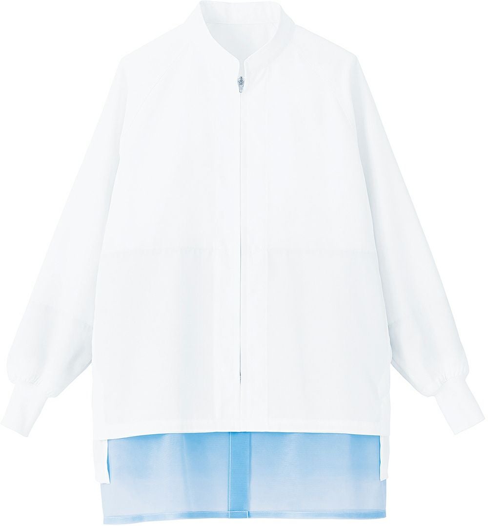 【男女兼用】長袖コート [SRV-SZ421]　ホワイト