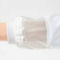 【袖口メッシュ&鹿の子ニット(インナー)】<br>しめつけ感を和らげつつ、体毛の落下を軽減