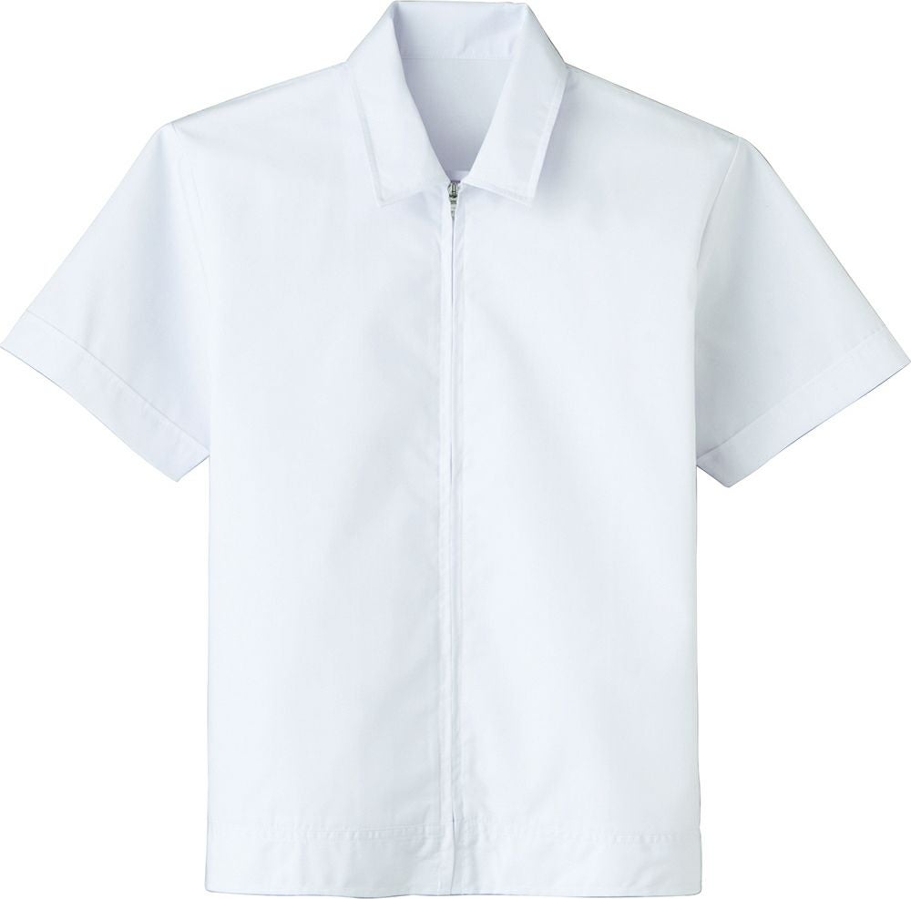 【男女兼用】半袖ジャンパー [SRV-FA2510]　ホワイト