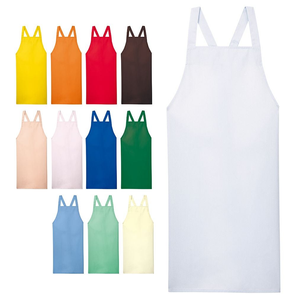 撥水・胸当てエプロン（ポケット無し） [SRV-FBPU-1804]