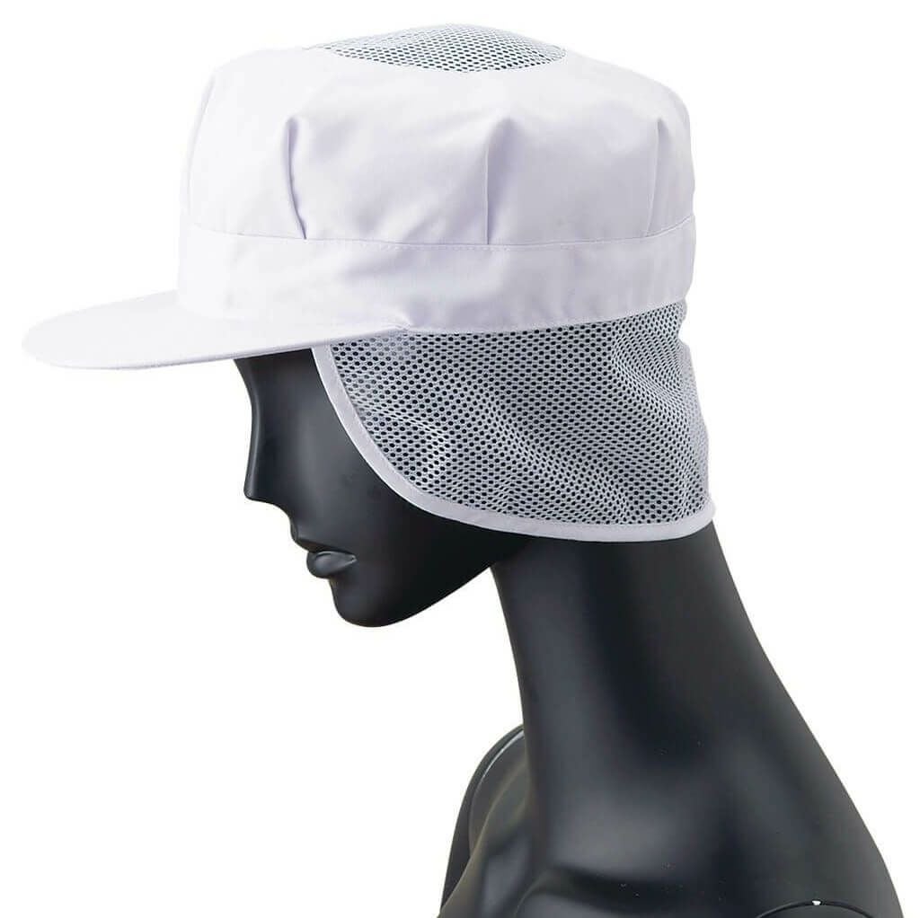  [食品衛生工場用] 八角帽子（抗菌） [SRV-G-5003] 