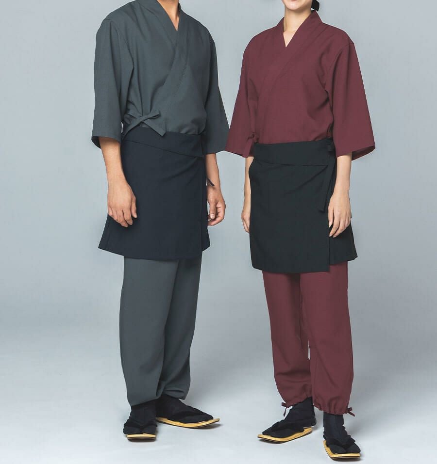 作務衣パンツ：着用写真