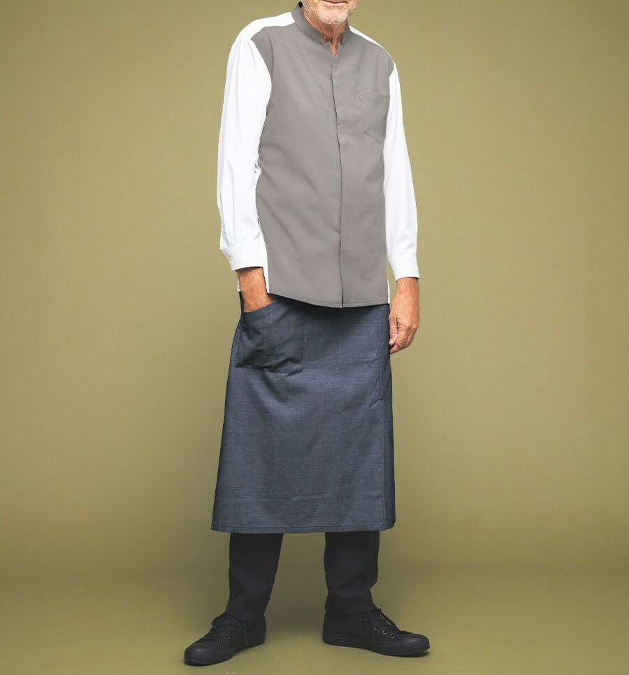 ショップコート着用写真