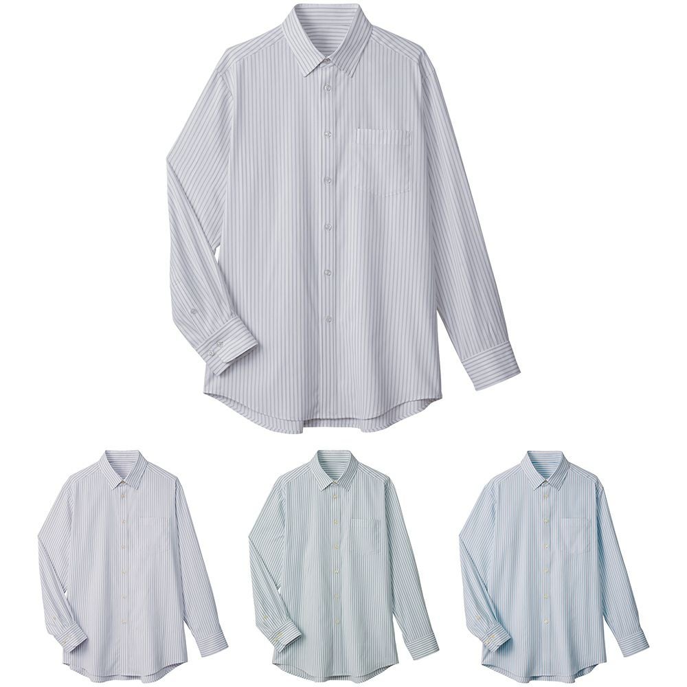 ストライプシャツ(ストレッチ)(速乾) [SRV-SW1500]