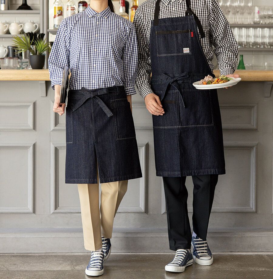 ギンガムチェックシャツ着用写真：男女