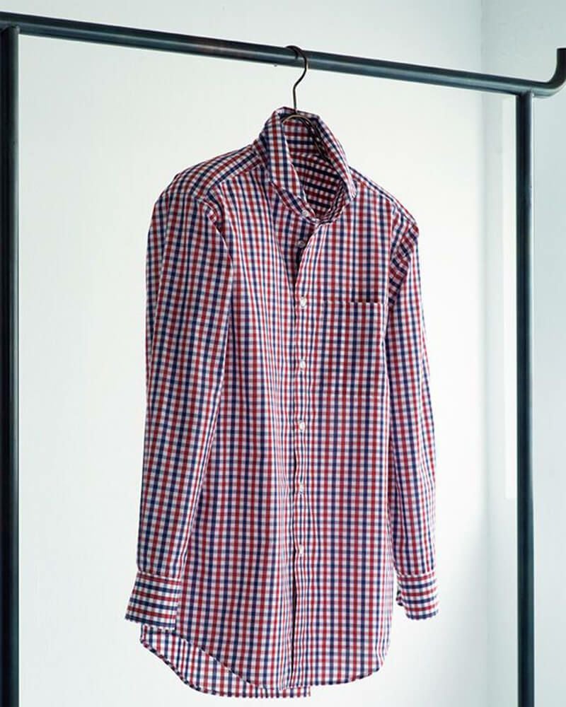 ギンガムチェックシャツ写真