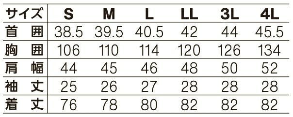 サイズ表