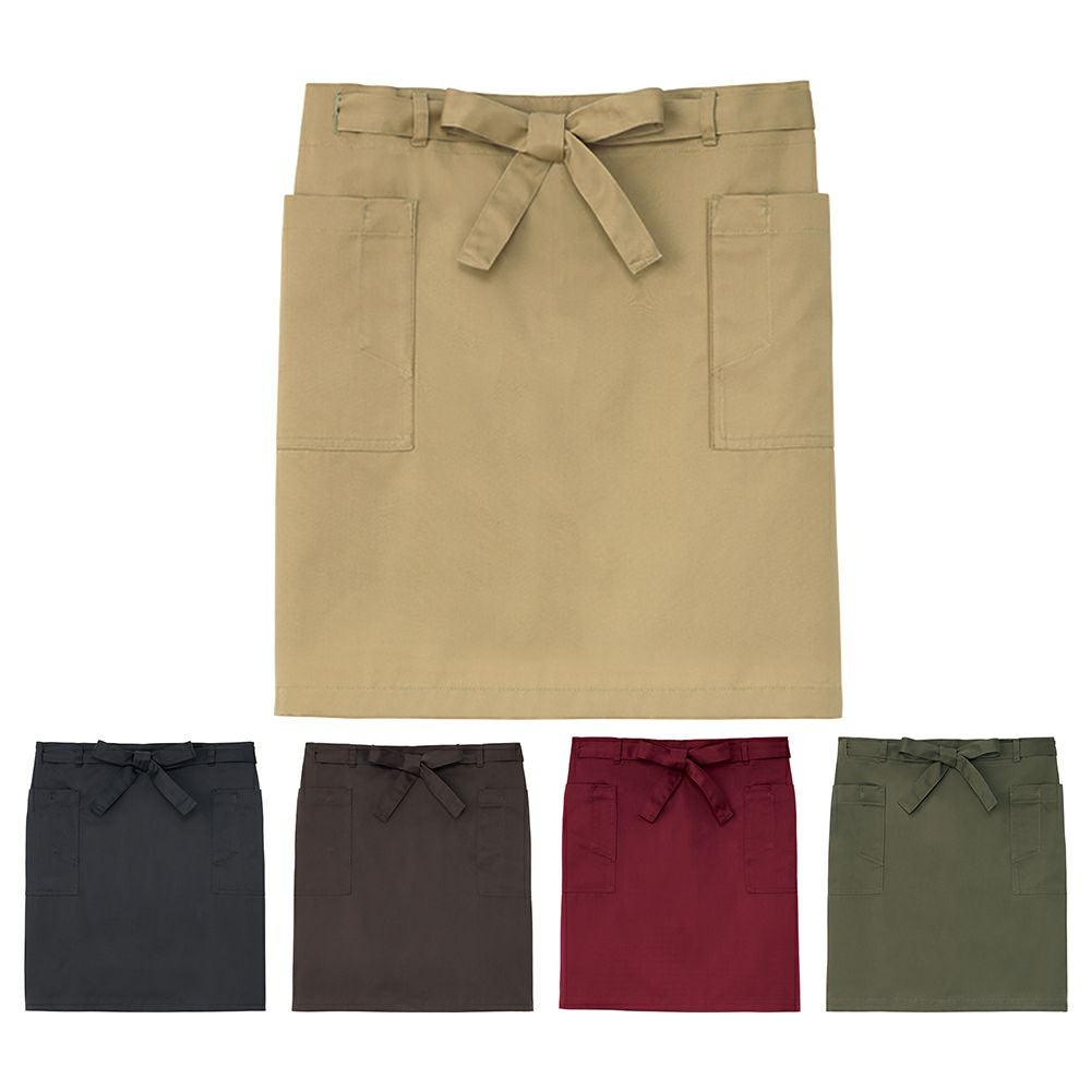 腰巻きサロンエプロン（色落ち防止） [制電] [SRV-SAPU-1924]