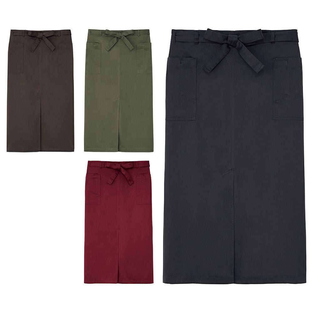  腰巻きソムリエエプロン(色落ち防止) [制電] [SRV-SAPU-1923]