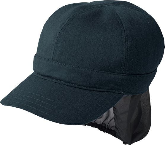  [毛髪落下防止ネット付き] 飲食店用キャップ(防汚)(防脱色加工) [SRV-SHAU-2006] 　ネイビー