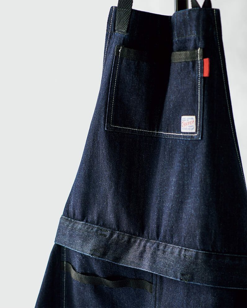 首掛けデニムエプロン