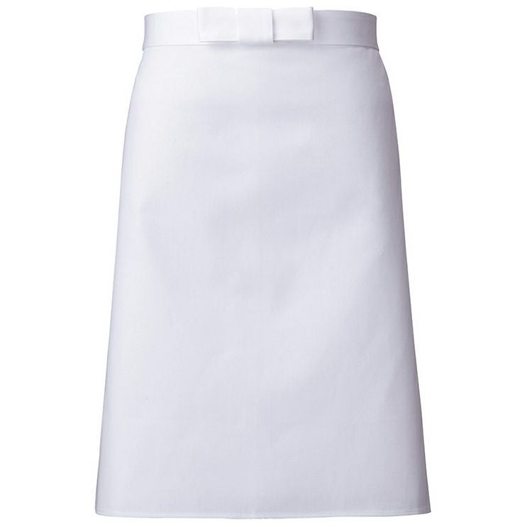 調理前掛 [カツラギ厚手] [綿100％] [SRV-A68]　ホワイト