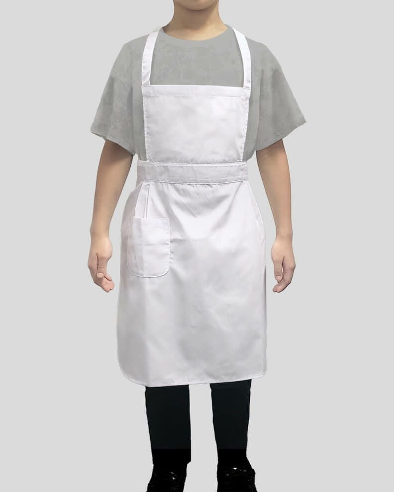 児童用・給食エプロンの着用写真