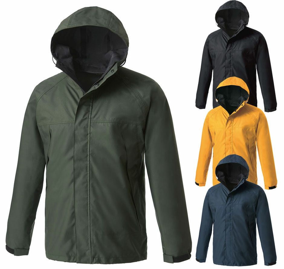 ストレッチ・ナイロンシェルパーカー（防水・防風） [KURO-32678]