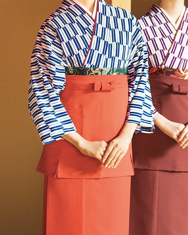 前掛け着用写真