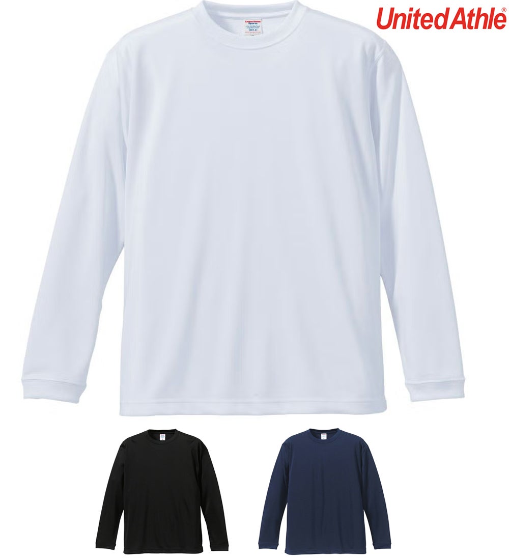  [United Athle] 4.7オンス ドライシルキータッチ ロングスリーブ Tシャツ(ローブリード) [CAB-5089-01] 