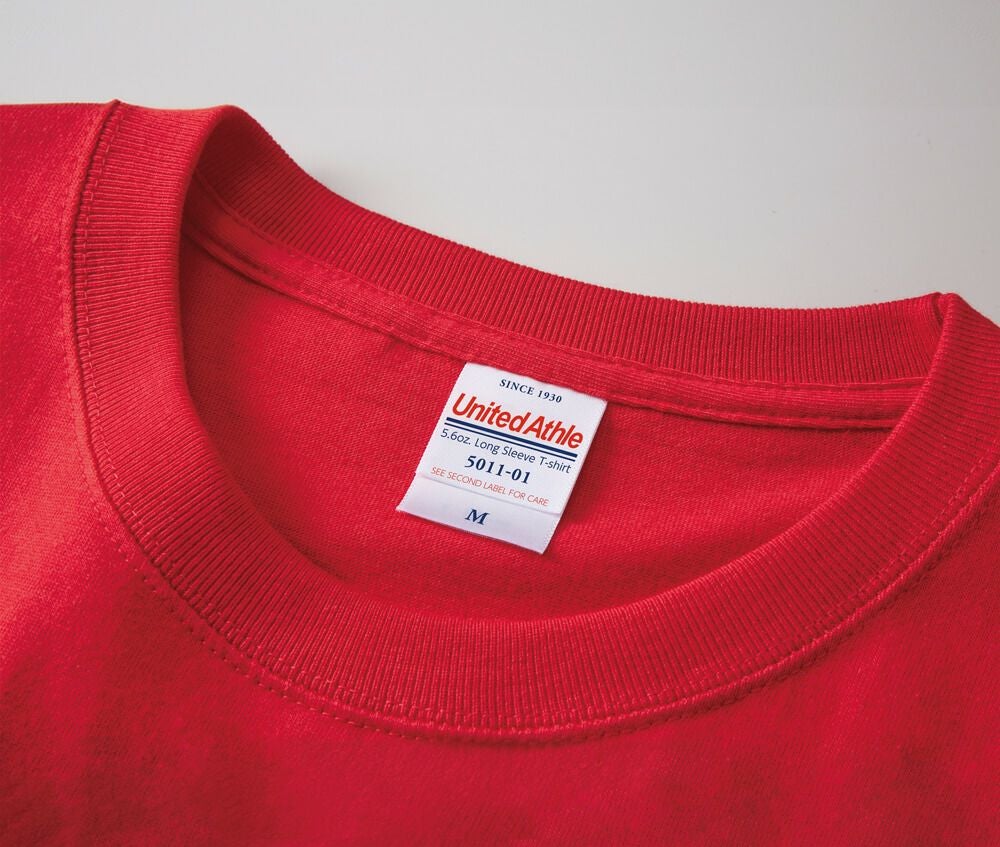 首リブは丈夫なダブルステッチ始末