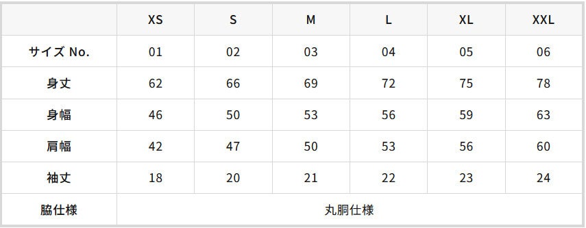 サイズ表