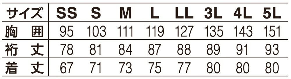 サイズ表