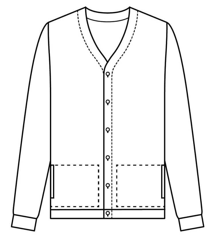 前面シルエット