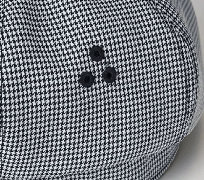 菊穴が通気性を確保、蒸れを軽減