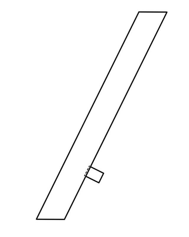 コックタイ：伸ばした状態のイラスト