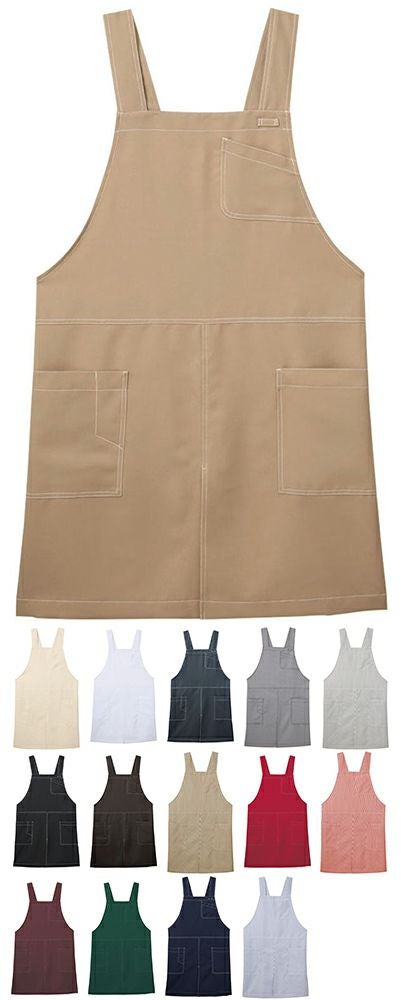 胸当て・時短エプロン [防脱色] [撥水] [SRV-AN3601]