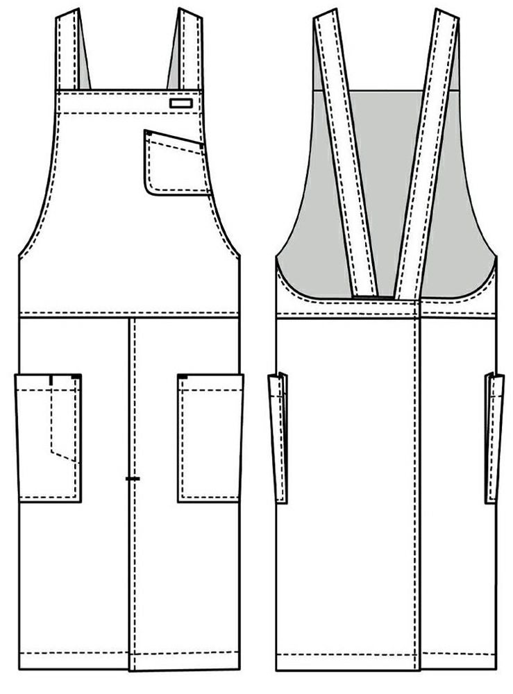 エプロン・シルエット