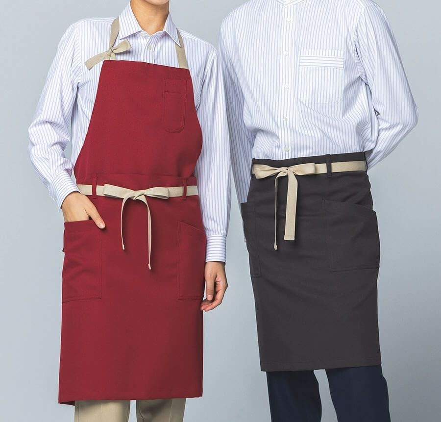 胸当てエプロン着用写真