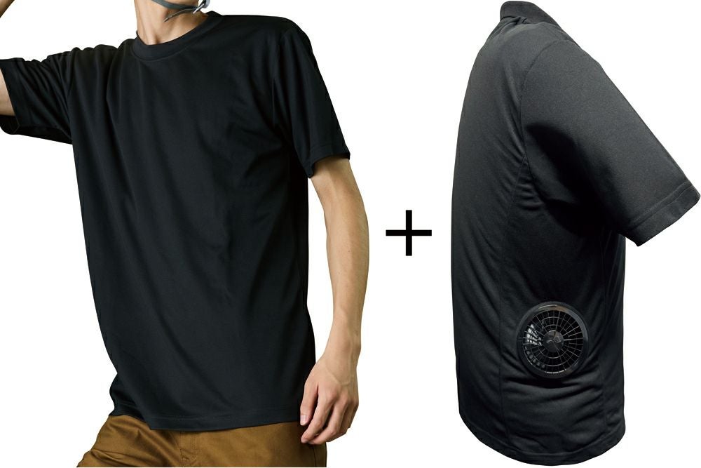 接触冷感<br>エアファンポロのインナーに着用することで、さらにヒンヤリ感がアップします。エアファンポロは、このページ末尾のリンクからどうぞ。