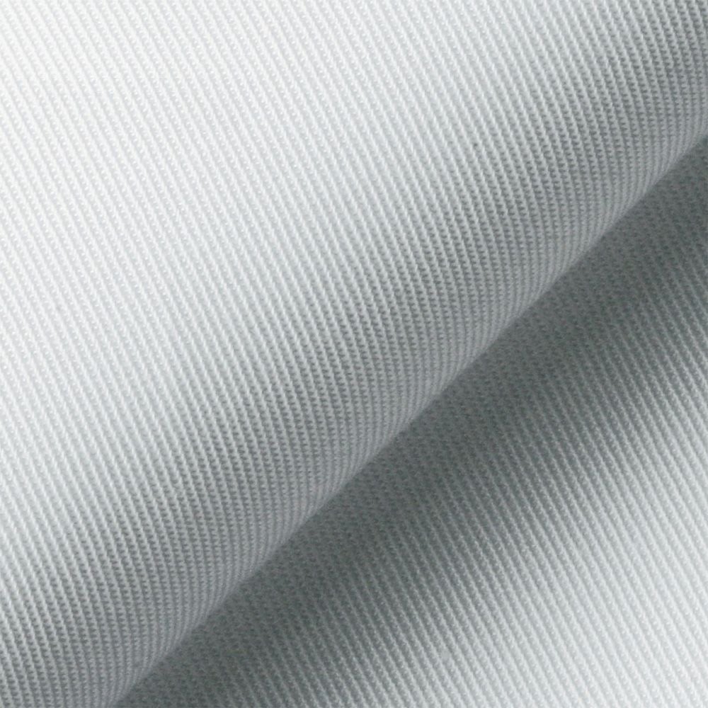 超長綿ツイル［綿100％］<br>特別に細く長く丈夫な繊維で織った、綿100％の高級素材。美しい光沢が特長で、トップシェフの接客用コックコートなどに最適。
