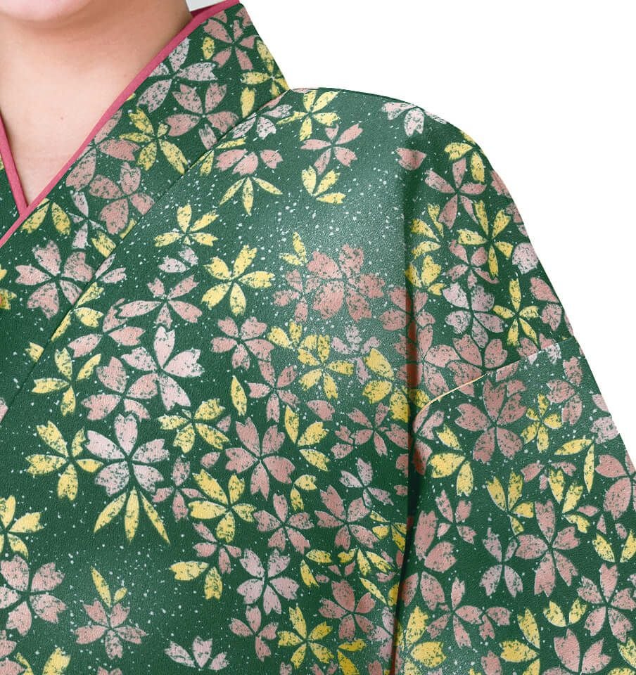 桜柄のアップ写真