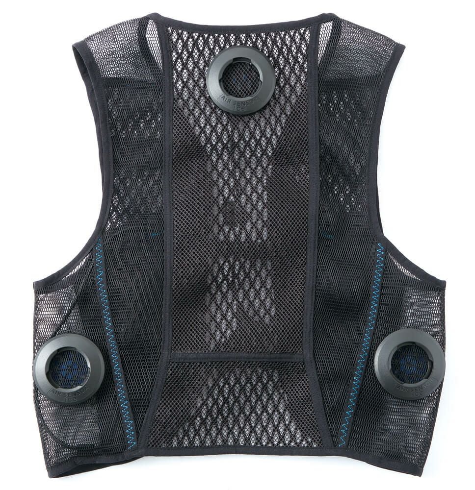 ペルチェメッシュベストの背中