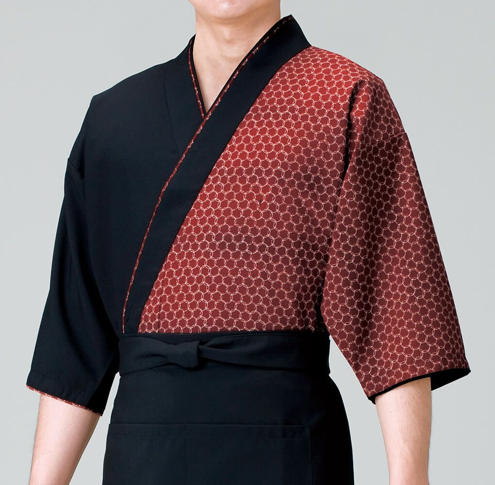 【日本製】作務衣・上着 [七宝天地] [男女兼用] [KY-SJ4601]