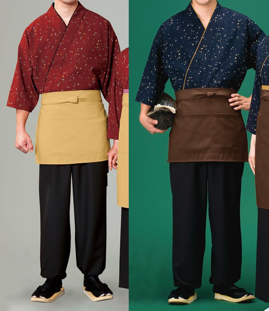 作務衣・男性の着用写真