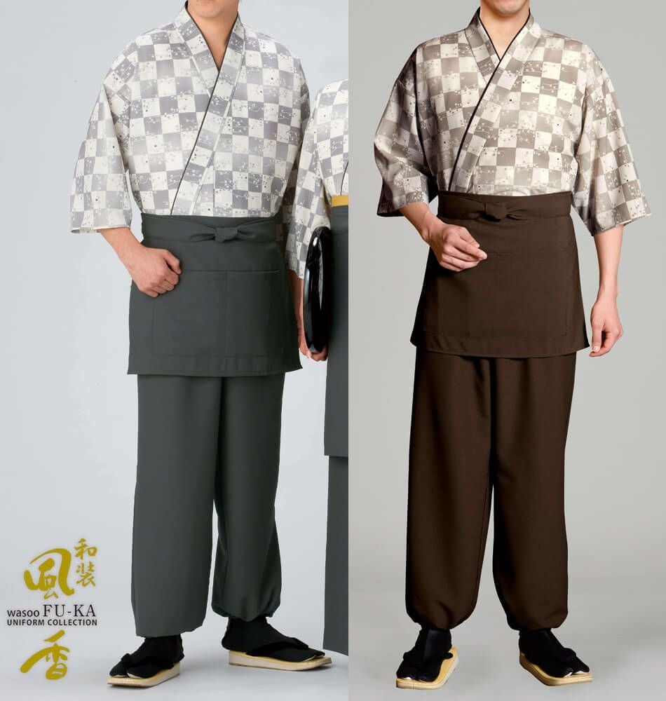 作務衣・男性の着用写真