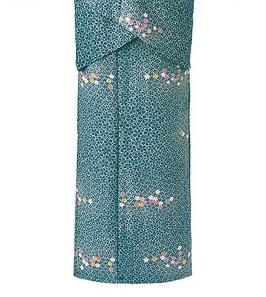 【日本製】茶衣着スカート [桜花文様京小紋] [女性用] [SRV-SODL-1752]