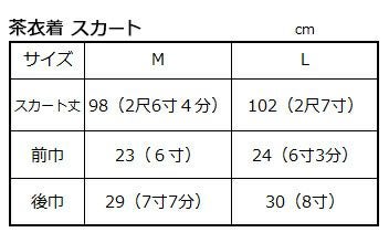 サイズ表