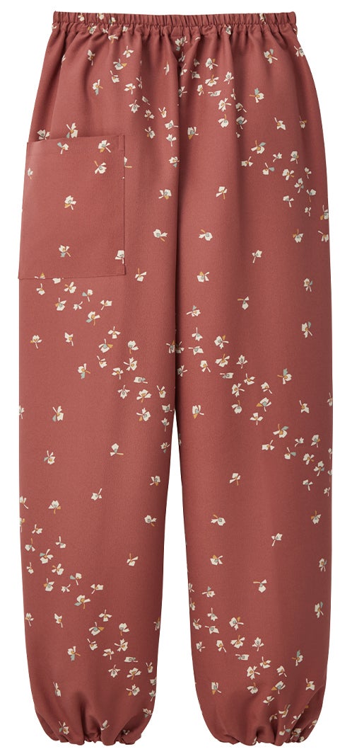 【日本製】茶衣着・パンツ [洋花小紋] [女性用] [SRV-K3700]