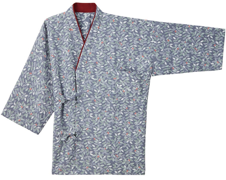 【日本製】茶衣着・上着 [南天文様] [女性用] [SRV-K3762]