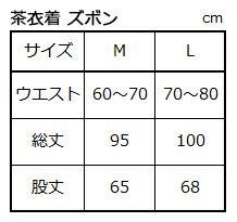 サイズ表