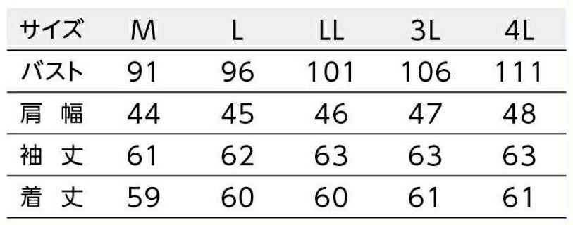 ゆるみ寸法：バスト12cm