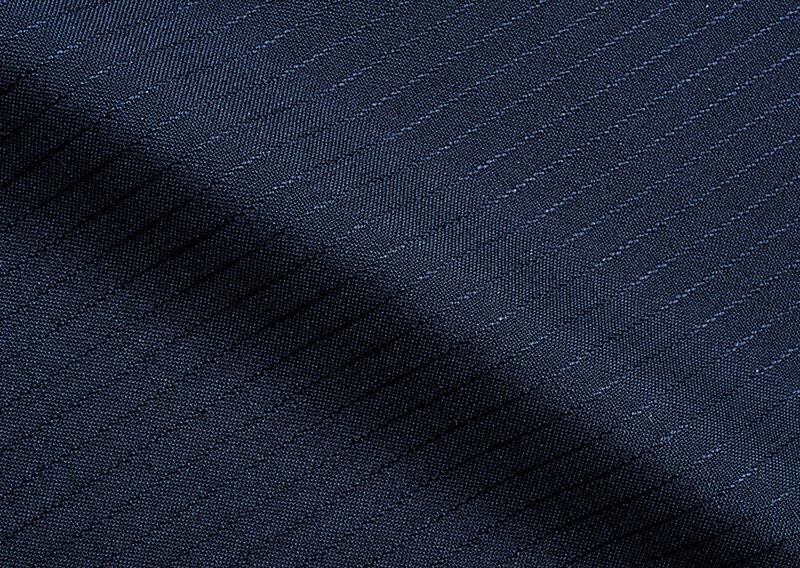 シャドーストライプ（制電）：紺