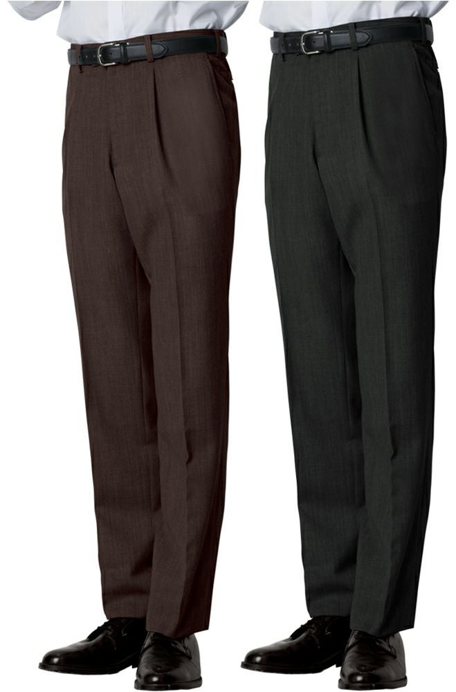 メンズ・ワンタックスラックス [BNUN-12117]│名入れロゴ刺繍