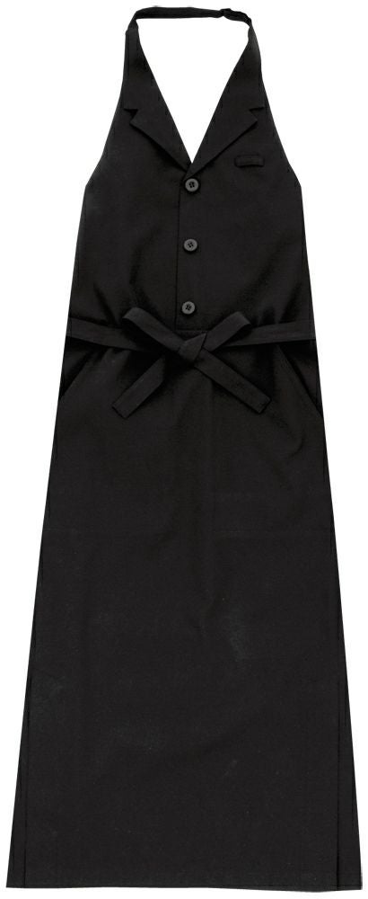 レディース・ベスト付エプロン [BNUN-27201-99]<br>黒