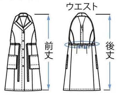 レディース・エプロンドレス(イージーケア)(ストレッチ) [BNUN-27208