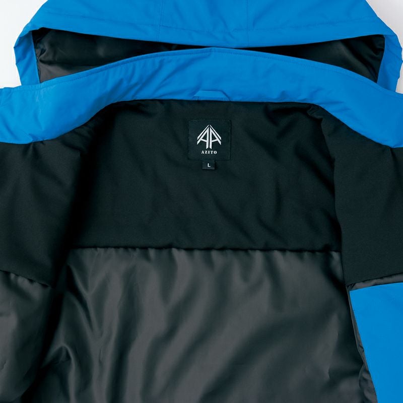 裏地起毛トリコット<br>背中、肩、袖部分には起毛トリコットを使用しているために動きやすい