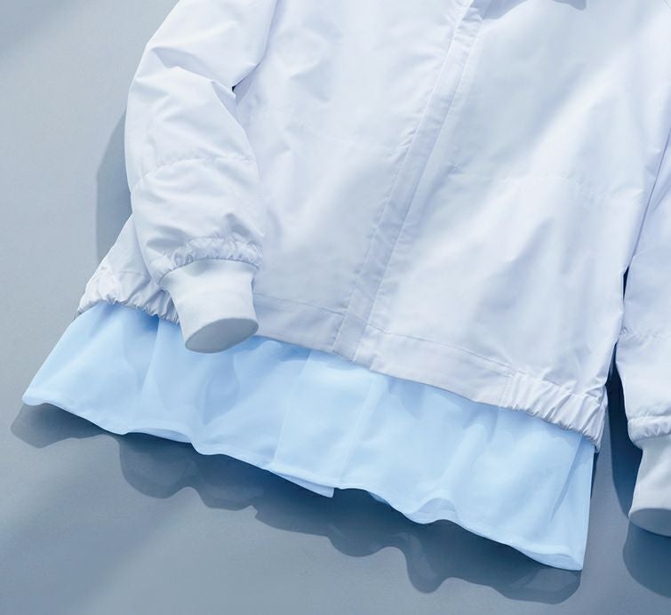 インナーガード<br>袖口、裾口のインナーに体毛落下防止にソフトにフィットするリブを使用。