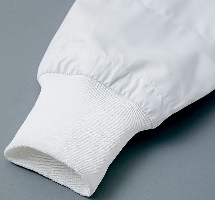 インナーガード<br>袖口、裾口のインナーに体毛落下防止にソフトにフィットするリブを使用。